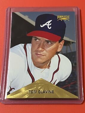 Tom Glavine #230 1996 Pinnacle Baseball Trading Card